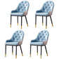 Nordic Style Metal Dining Chairs Parsons Arm Dining Side Chair for Kitchen Blue 4 Piece Set Clearhalo ' kitchen&dining_furn' 'Dining Chairs' 'Dining Tables & Seating' 'dining_chair' 'furn' 'furn_dining_chair' 'Furniture' 'furniture_dining_chair' 'Kitchen & Dining Furniture' 'kitchen' 3951224