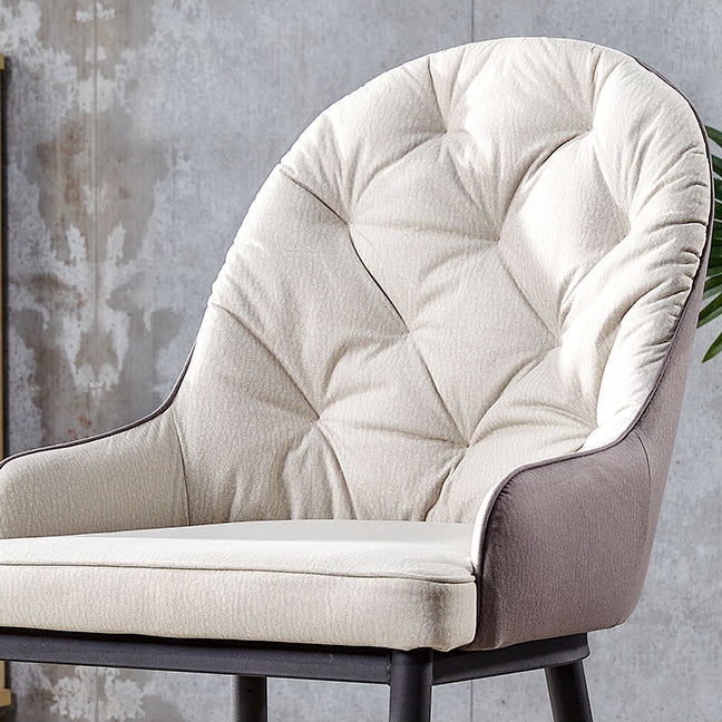 Nordic Style Metal Dining Chairs Parsons Arm Dining Side Chair for Kitchen Clearhalo ' kitchen&dining_furn' 'Dining Chairs' 'Dining Tables & Seating' 'dining_chair' 'furn' 'furn_dining_chair' 'Furniture' 'furniture_dining_chair' 'Kitchen & Dining Furniture' 'kitchen' 3951226