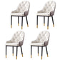 Nordic Style Metal Dining Chairs Parsons Arm Dining Side Chair for Kitchen White 4 Piece Set Clearhalo ' kitchen&dining_furn' 'Dining Chairs' 'Dining Tables & Seating' 'dining_chair' 'furn' 'furn_dining_chair' 'Furniture' 'furniture_dining_chair' 'Kitchen & Dining Furniture' 'kitchen' 3951235