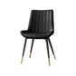 Scandinavian Study Room Leather Side Chair Matte Finish Parsons Dining Chairs Black 1 Piece Black Gold Clearhalo ' kitchen&dining_furn' 'Dining Chairs' 'Dining Tables & Seating' 'dining_chair' 'furn' 'furn_dining_chair' 'Furniture' 'furniture_dining_chair' 'Kitchen & Dining Furniture' 'kitchen' 3955721