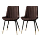 Scandinavian Study Room Leather Side Chair Matte Finish Parsons Dining Chairs Brown 2 Piece Set Black Gold Clearhalo ' kitchen&dining_furn' 'Dining Chairs' 'Dining Tables & Seating' 'dining_chair' 'furn' 'furn_dining_chair' 'Furniture' 'furniture_dining_chair' 'Kitchen & Dining Furniture' 'kitchen' 3955729