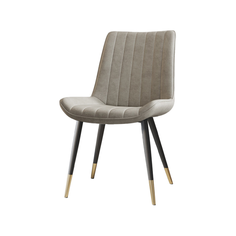 Scandinavian Study Room Leather Side Chair Matte Finish Parsons Dining Chairs Beige 1 Piece Black Gold Clearhalo ' kitchen&dining_furn' 'Dining Chairs' 'Dining Tables & Seating' 'dining_chair' 'furn' 'furn_dining_chair' 'Furniture' 'furniture_dining_chair' 'Kitchen & Dining Furniture' 'kitchen' 3955733