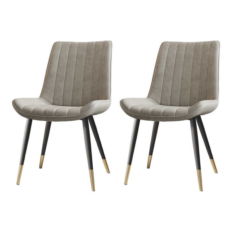 Scandinavian Study Room Leather Side Chair Matte Finish Parsons Dining Chairs Beige 2 Piece Set Black Gold Clearhalo ' kitchen&dining_furn' 'Dining Chairs' 'Dining Tables & Seating' 'dining_chair' 'furn' 'furn_dining_chair' 'Furniture' 'furniture_dining_chair' 'Kitchen & Dining Furniture' 'kitchen' 3955734