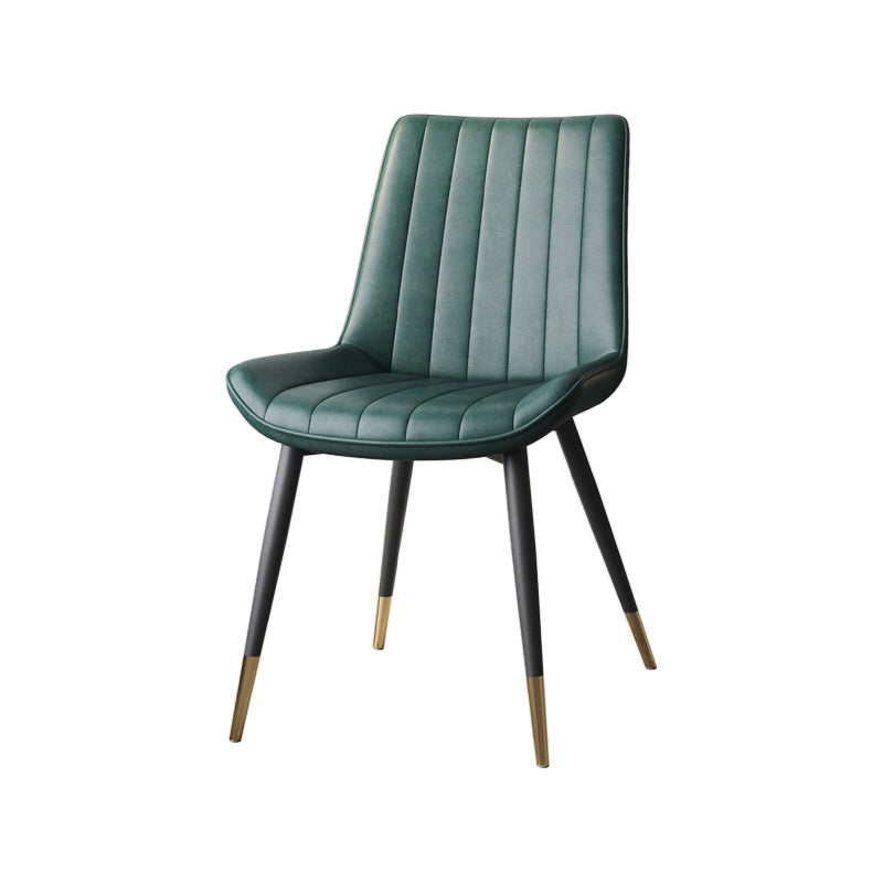 Scandinavian Study Room Leather Side Chair Matte Finish Parsons Dining Chairs Green 1 Piece Black Gold Clearhalo ' kitchen&dining_furn' 'Dining Chairs' 'Dining Tables & Seating' 'dining_chair' 'furn' 'furn_dining_chair' 'Furniture' 'furniture_dining_chair' 'Kitchen & Dining Furniture' 'kitchen' 3955736