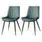 Scandinavian Study Room Leather Side Chair Matte Finish Parsons Dining Chairs Green 2 Piece Set Black Gold Clearhalo ' kitchen&dining_furn' 'Dining Chairs' 'Dining Tables & Seating' 'dining_chair' 'furn' 'furn_dining_chair' 'Furniture' 'furniture_dining_chair' 'Kitchen & Dining Furniture' 'kitchen' 3955737