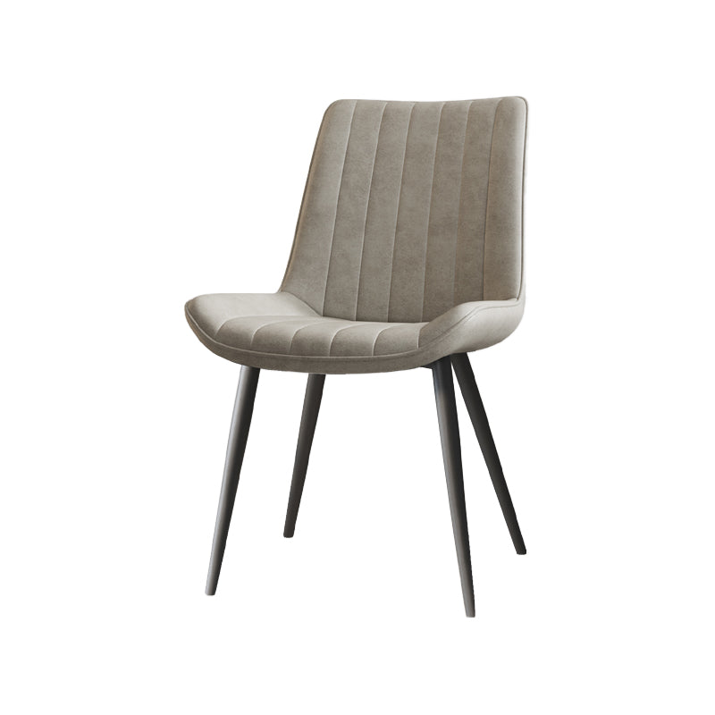 Scandinavian Study Room Leather Side Chair Matte Finish Parsons Dining Chairs Beige 1 Piece Black Clearhalo ' kitchen&dining_furn' 'Dining Chairs' 'Dining Tables & Seating' 'dining_chair' 'furn' 'furn_dining_chair' 'Furniture' 'furniture_dining_chair' 'Kitchen & Dining Furniture' 'kitchen' 3955763