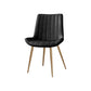 Scandinavian Study Room Leather Side Chair Matte Finish Parsons Dining Chairs Black 1 Piece Brass Gold Clearhalo ' kitchen&dining_furn' 'Dining Chairs' 'Dining Tables & Seating' 'dining_chair' 'furn' 'furn_dining_chair' 'Furniture' 'furniture_dining_chair' 'Kitchen & Dining Furniture' 'kitchen' 3955769