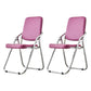 Modern Indoor-Outdoor Chair Metal Folding Armless Open Back Dining Side Chair Purple 2 Piece Set Clearhalo ' kitchen&dining_furn' 'Dining Chairs' 'Dining Tables & Seating' 'dining_chair' 'furn' 'furn_dining_chair' 'Furniture' 'furniture_dining_chair' 'Kitchen & Dining Furniture' 'kitchen' 3955800
