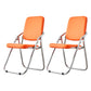 Modern Indoor-Outdoor Chair Metal Folding Armless Open Back Dining Side Chair Orange 2 Piece Set Clearhalo ' kitchen&dining_furn' 'Dining Chairs' 'Dining Tables & Seating' 'dining_chair' 'furn' 'furn_dining_chair' 'Furniture' 'furniture_dining_chair' 'Kitchen & Dining Furniture' 'kitchen' 3955806
