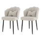Scandinavian Bedroom Upholstered Arm Chair Matte Finish Solid Back Dining Chair White 2 Piece Set Black Clearhalo ' kitchen&dining_furn' 'Dining Chairs' 'Dining Tables & Seating' 'dining_chair' 'furn' 'furn_dining_chair' 'Furniture' 'furniture_dining_chair' 'Kitchen & Dining Furniture' 'kitchen' 3955838