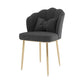 Scandinavian Bedroom Upholstered Arm Chair Matte Finish Solid Back Dining Chair Dark Gray 1 Piece Brass Gold Clearhalo ' kitchen&dining_furn' 'Dining Chairs' 'Dining Tables & Seating' 'dining_chair' 'furn' 'furn_dining_chair' 'Furniture' 'furniture_dining_chair' 'Kitchen & Dining Furniture' 'kitchen' 3955868
