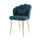 Scandinavian Bedroom Upholstered Arm Chair Matte Finish Solid Back Dining Chair Blue 1 Piece Brass Gold Clearhalo ' kitchen&dining_furn' 'Dining Chairs' 'Dining Tables & Seating' 'dining_chair' 'furn' 'furn_dining_chair' 'Furniture' 'furniture_dining_chair' 'Kitchen & Dining Furniture' 'kitchen' 3955871