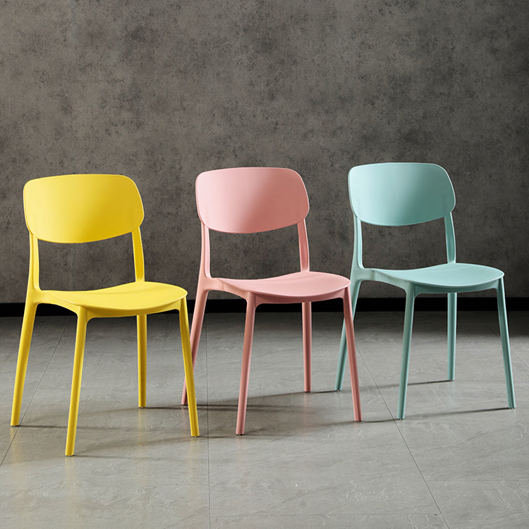 Modern Indoor-Outdoor Plastic Side Chair Open Back Dining Side Chair Clearhalo ' kitchen&dining_furn' 'Dining Chairs' 'Dining Tables & Seating' 'dining_chair' 'furn' 'furn_dining_chair' 'Furniture' 'furniture_dining_chair' 'Kitchen & Dining Furniture' 'kitchen' 3955880