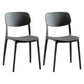 Modern Indoor-Outdoor Plastic Side Chair Open Back Dining Side Chair Grey 2 Piece Set Clearhalo ' kitchen&dining_furn' 'Dining Chairs' 'Dining Tables & Seating' 'dining_chair' 'furn' 'furn_dining_chair' 'Furniture' 'furniture_dining_chair' 'Kitchen & Dining Furniture' 'kitchen' 3955881