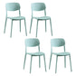 Modern Indoor-Outdoor Plastic Side Chair Open Back Dining Side Chair Green 4 Piece Set Clearhalo ' kitchen&dining_furn' 'Dining Chairs' 'Dining Tables & Seating' 'dining_chair' 'furn' 'furn_dining_chair' 'Furniture' 'furniture_dining_chair' 'Kitchen & Dining Furniture' 'kitchen' 3955900