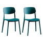 Modern Indoor-Outdoor Plastic Side Chair Open Back Dining Side Chair Royal Blue 2 Piece Set Clearhalo ' kitchen&dining_furn' 'Dining Chairs' 'Dining Tables & Seating' 'dining_chair' 'furn' 'furn_dining_chair' 'Furniture' 'furniture_dining_chair' 'Kitchen & Dining Furniture' 'kitchen' 3955902
