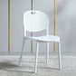 Contemporary Plastic Side Chair Home Stackable Armless Open Back Dining Side Chair White 1 Piece Clearhalo ' kitchen&dining_furn' 'Dining Chairs' 'Dining Tables & Seating' 'dining_chair' 'furn' 'furn_dining_chair' 'Furniture' 'furniture_dining_chair' 'Kitchen & Dining Furniture' 'kitchen' 3955944