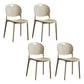 Contemporary Plastic Side Chair Home Stackable Armless Open Back Dining Side Chair Camel 4 Piece Set Clearhalo ' kitchen&dining_furn' 'Dining Chairs' 'Dining Tables & Seating' 'dining_chair' 'furn' 'furn_dining_chair' 'Furniture' 'furniture_dining_chair' 'Kitchen & Dining Furniture' 'kitchen' 3955949