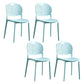 Contemporary Plastic Side Chair Home Stackable Armless Open Back Dining Side Chair Light Green 4 Piece Set Clearhalo ' kitchen&dining_furn' 'Dining Chairs' 'Dining Tables & Seating' 'dining_chair' 'furn' 'furn_dining_chair' 'Furniture' 'furniture_dining_chair' 'Kitchen & Dining Furniture' 'kitchen' 3955955