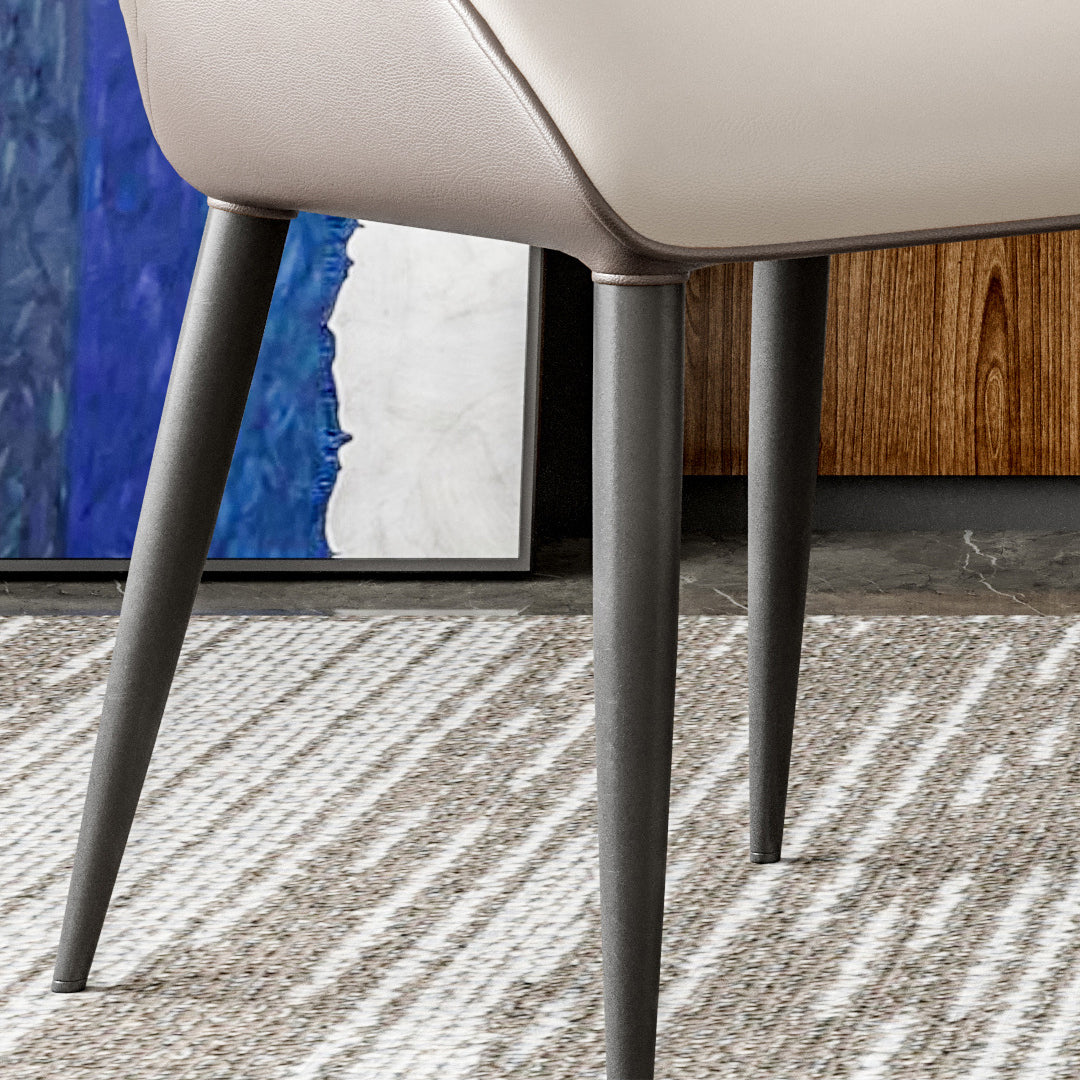 Modern Style Metal Chairs Kitchen Dining Room Wingback Arm Chair Set (Set of 4) Clearhalo ' kitchen&dining_furn' 'Dining Chairs' 'Dining Tables & Seating' 'dining_chair' 'furn' 'furn_dining_chair' 'Furniture' 'furniture_dining_chair' 'Kitchen & Dining Furniture' 'kitchen' 3955973