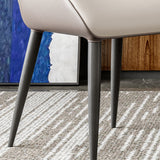 Modern Style Metal Chairs Kitchen Dining Room Wingback Arm Chair Set (Set of 4) Clearhalo ' kitchen&dining_furn' 'Dining Chairs' 'Dining Tables & Seating' 'dining_chair' 'furn' 'furn_dining_chair' 'Furniture' 'furniture_dining_chair' 'Kitchen & Dining Furniture' 'kitchen' 3955973