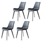 Contemporary Restaurant Leather Side Chair Matte Finish Parsons Dining Chairs Black 4 Piece Set Clearhalo ' kitchen&dining_furn' 'Dining Chairs' 'Dining Tables & Seating' 'dining_chair' 'furn' 'furn_dining_chair' 'Furniture' 'furniture_dining_chair' 'Kitchen & Dining Furniture' 'kitchen' 3955978