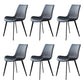 Contemporary Restaurant Leather Side Chair Matte Finish Parsons Dining Chairs Black 6 Piece Set Clearhalo ' kitchen&dining_furn' 'Dining Chairs' 'Dining Tables & Seating' 'dining_chair' 'furn' 'furn_dining_chair' 'Furniture' 'furniture_dining_chair' 'Kitchen & Dining Furniture' 'kitchen' 3955980