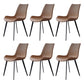 Contemporary Restaurant Leather Side Chair Matte Finish Parsons Dining Chairs Brown 6 Piece Set Clearhalo ' kitchen&dining_furn' 'Dining Chairs' 'Dining Tables & Seating' 'dining_chair' 'furn' 'furn_dining_chair' 'Furniture' 'furniture_dining_chair' 'Kitchen & Dining Furniture' 'kitchen' 3955985