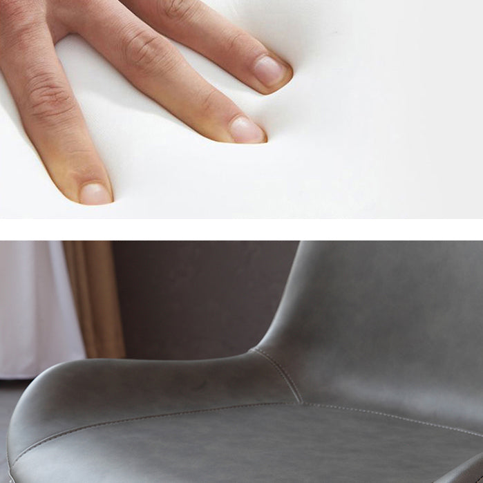 Contemporary Restaurant Leather Side Chair Matte Finish Parsons Dining Chairs Clearhalo ' kitchen&dining_furn' 'Dining Chairs' 'Dining Tables & Seating' 'dining_chair' 'furn' 'furn_dining_chair' 'Furniture' 'furniture_dining_chair' 'Kitchen & Dining Furniture' 'kitchen' 3955991