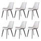 Contemporary Restaurant Leather Side Chair Matte Finish Parsons Dining Chairs White 6 Piece Set Clearhalo ' kitchen&dining_furn' 'Dining Chairs' 'Dining Tables & Seating' 'dining_chair' 'furn' 'furn_dining_chair' 'Furniture' 'furniture_dining_chair' 'Kitchen & Dining Furniture' 'kitchen' 3955997
