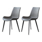 Contemporary Restaurant Leather Side Chair Matte Finish Parsons Dining Chairs Grey 2 Piece Set Clearhalo ' kitchen&dining_furn' 'Dining Chairs' 'Dining Tables & Seating' 'dining_chair' 'furn' 'furn_dining_chair' 'Furniture' 'furniture_dining_chair' 'Kitchen & Dining Furniture' 'kitchen' 3955999