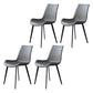 Contemporary Restaurant Leather Side Chair Matte Finish Parsons Dining Chairs Grey 4 Piece Set Clearhalo ' kitchen&dining_furn' 'Dining Chairs' 'Dining Tables & Seating' 'dining_chair' 'furn' 'furn_dining_chair' 'Furniture' 'furniture_dining_chair' 'Kitchen & Dining Furniture' 'kitchen' 3956000
