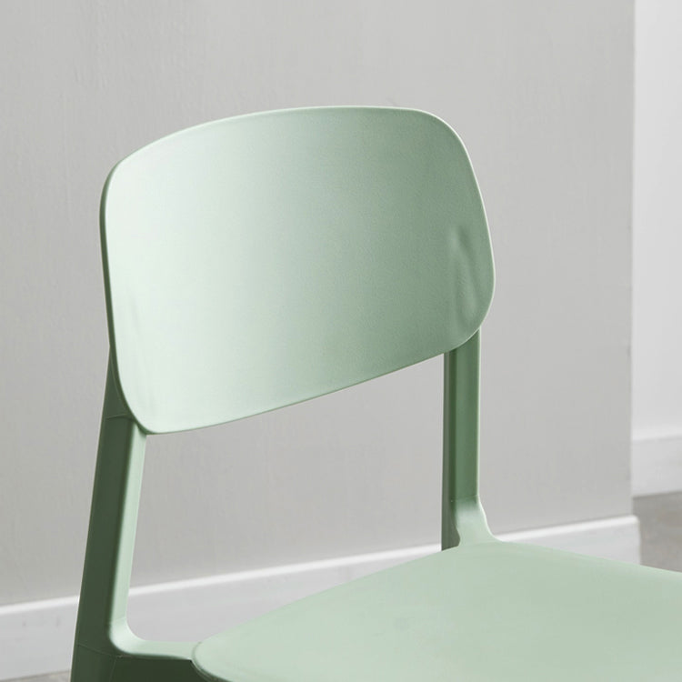 Modern Indoor-Outdoor Plastic Side Chair Armless Open Back Dining Side Chair Clearhalo ' kitchen&dining_furn' 'Dining Chairs' 'Dining Tables & Seating' 'dining_chair' 'furn' 'furn_dining_chair' 'Furniture' 'furniture_dining_chair' 'Kitchen & Dining Furniture' 'kitchen' 3956014