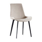 Contemporary Home Leather Side Chair Matte Finish Parsons Dining Chairs Off-White 1 Piece Clearhalo ' kitchen&dining_furn' 'Dining Chairs' 'Dining Tables & Seating' 'dining_chair' 'furn' 'furn_dining_chair' 'Furniture' 'furniture_dining_chair' 'Kitchen & Dining Furniture' 'kitchen' 3956048
