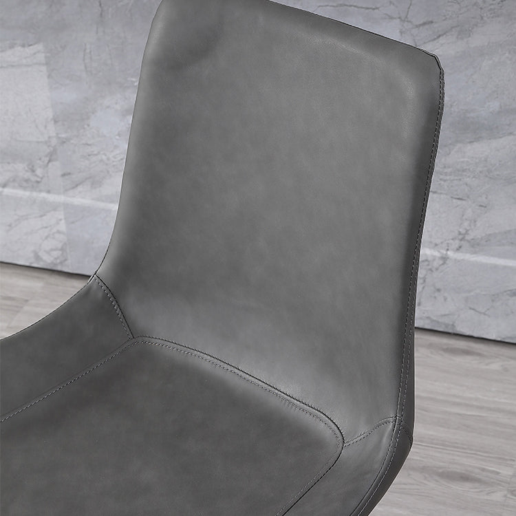 Contemporary Home Leather Side Chair Matte Finish Parsons Dining Chairs Clearhalo ' kitchen&dining_furn' 'Dining Chairs' 'Dining Tables & Seating' 'dining_chair' 'furn' 'furn_dining_chair' 'Furniture' 'furniture_dining_chair' 'Kitchen & Dining Furniture' 'kitchen' 3956053
