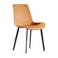 Contemporary Home Leather Side Chair Matte Finish Parsons Dining Chairs Yellow 1 Piece Clearhalo ' kitchen&dining_furn' 'Dining Chairs' 'Dining Tables & Seating' 'dining_chair' 'furn' 'furn_dining_chair' 'Furniture' 'furniture_dining_chair' 'Kitchen & Dining Furniture' 'kitchen' 3956055