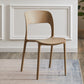 Contemporary Plastic Side Chair Home Stacking Open Back Armless Dining Side Chair Camel 1 Piece Clearhalo ' kitchen&dining_furn' 'Dining Chairs' 'Dining Tables & Seating' 'dining_chair' 'furn' 'furn_dining_chair' 'Furniture' 'furniture_dining_chair' 'Kitchen & Dining Furniture' 'kitchen' 3956091