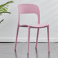 Contemporary Plastic Side Chair Home Stacking Open Back Armless Dining Side Chair Rose Bloom 1 Piece Clearhalo ' kitchen&dining_furn' 'Dining Chairs' 'Dining Tables & Seating' 'dining_chair' 'furn' 'furn_dining_chair' 'Furniture' 'furniture_dining_chair' 'Kitchen & Dining Furniture' 'kitchen' 3956106