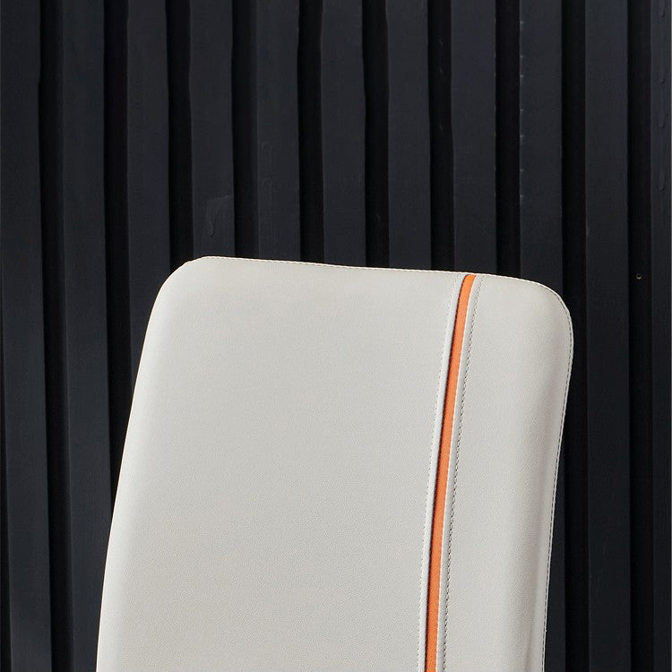 Contemporary Hotel PU Leather Side Chair Matte Finish Parsons Dining Chairs Clearhalo ' kitchen&dining_furn' 'Dining Chairs' 'Dining Tables & Seating' 'dining_chair' 'furn' 'furn_dining_chair' 'Furniture' 'furniture_dining_chair' 'Kitchen & Dining Furniture' 'kitchen' 3956127