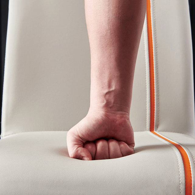 Contemporary Hotel PU Leather Side Chair Matte Finish Parsons Dining Chairs Clearhalo ' kitchen&dining_furn' 'Dining Chairs' 'Dining Tables & Seating' 'dining_chair' 'furn' 'furn_dining_chair' 'Furniture' 'furniture_dining_chair' 'Kitchen & Dining Furniture' 'kitchen' 3956131