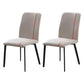 Contemporary Hotel PU Leather Side Chair Matte Finish Parsons Dining Chairs Orange-Gray 2 Piece Set Clearhalo ' kitchen&dining_furn' 'Dining Chairs' 'Dining Tables & Seating' 'dining_chair' 'furn' 'furn_dining_chair' 'Furniture' 'furniture_dining_chair' 'Kitchen & Dining Furniture' 'kitchen' 3956137