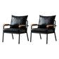 Modern Indoor-Outdoor Chair Metal Cross Back Upholstered Dining Side Chair Black 2 Piece Set Clearhalo ' kitchen&dining_furn' 'Dining Chairs' 'Dining Tables & Seating' 'dining_chair' 'furn' 'furn_dining_chair' 'Furniture' 'furniture_dining_chair' 'Kitchen & Dining Furniture' 'kitchen' 3956152