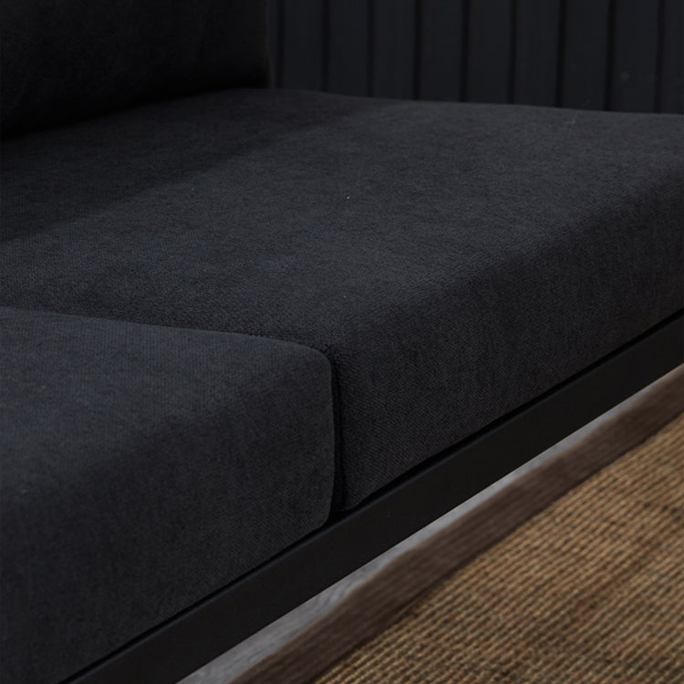 Modern Indoor-Outdoor Chair Metal Cross Back Upholstered Dining Side Chair Clearhalo ' kitchen&dining_furn' 'Dining Chairs' 'Dining Tables & Seating' 'dining_chair' 'furn' 'furn_dining_chair' 'Furniture' 'furniture_dining_chair' 'Kitchen & Dining Furniture' 'kitchen' 3956159