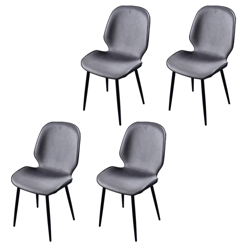 Scandinavian Conference Room Side Chair Matte Upholstered Finish Parsons Dining Chairs Grey 4 Piece Set Black Clearhalo ' kitchen&dining_furn' 'Dining Chairs' 'Dining Tables & Seating' 'dining_chair' 'furn' 'furn_dining_chair' 'Furniture' 'furniture_dining_chair' 'Kitchen & Dining Furniture' 'kitchen' 3956177