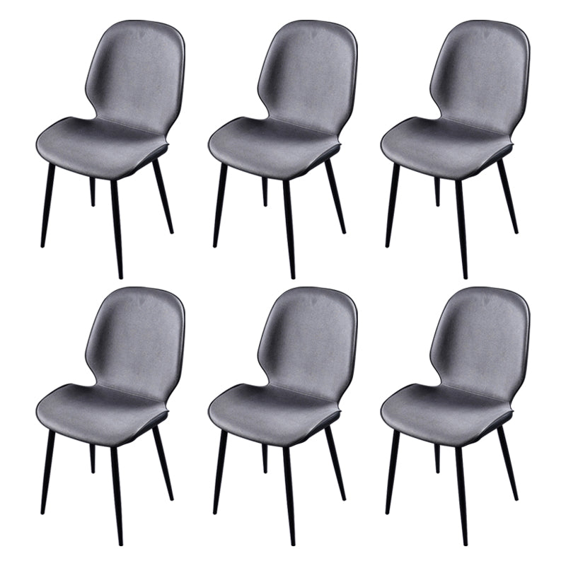 Scandinavian Conference Room Side Chair Matte Upholstered Finish Parsons Dining Chairs Grey 6 Piece Set Black Clearhalo ' kitchen&dining_furn' 'Dining Chairs' 'Dining Tables & Seating' 'dining_chair' 'furn' 'furn_dining_chair' 'Furniture' 'furniture_dining_chair' 'Kitchen & Dining Furniture' 'kitchen' 3956179