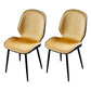 Scandinavian Conference Room Side Chair Matte Upholstered Finish Parsons Dining Chairs Yellow 2 Piece Set Black Clearhalo ' kitchen&dining_furn' 'Dining Chairs' 'Dining Tables & Seating' 'dining_chair' 'furn' 'furn_dining_chair' 'Furniture' 'furniture_dining_chair' 'Kitchen & Dining Furniture' 'kitchen' 3956181
