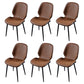 Scandinavian Conference Room Side Chair Matte Upholstered Finish Parsons Dining Chairs Brown 6 Piece Set Black Clearhalo ' kitchen&dining_furn' 'Dining Chairs' 'Dining Tables & Seating' 'dining_chair' 'furn' 'furn_dining_chair' 'Furniture' 'furniture_dining_chair' 'Kitchen & Dining Furniture' 'kitchen' 3956191