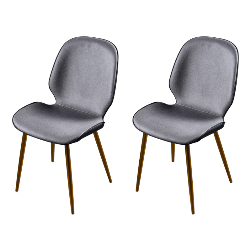 Scandinavian Conference Room Side Chair Matte Upholstered Finish Parsons Dining Chairs Grey 2 Piece Set Brass Gold Clearhalo ' kitchen&dining_furn' 'Dining Chairs' 'Dining Tables & Seating' 'dining_chair' 'furn' 'furn_dining_chair' 'Furniture' 'furniture_dining_chair' 'Kitchen & Dining Furniture' 'kitchen' 3956193
