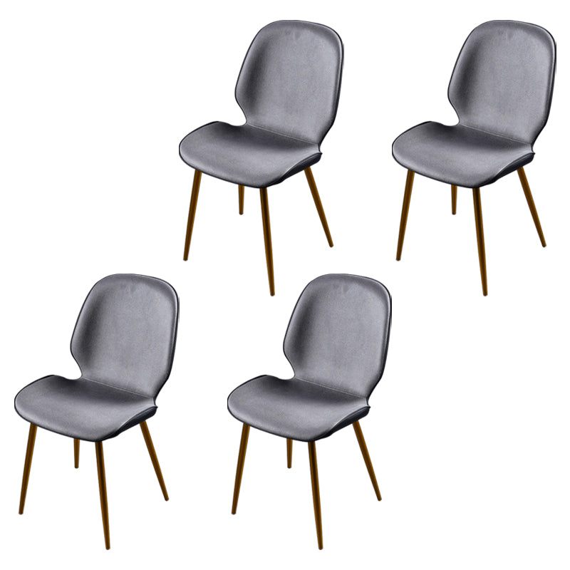 Scandinavian Conference Room Side Chair Matte Upholstered Finish Parsons Dining Chairs Grey 4 Piece Set Brass Gold Clearhalo ' kitchen&dining_furn' 'Dining Chairs' 'Dining Tables & Seating' 'dining_chair' 'furn' 'furn_dining_chair' 'Furniture' 'furniture_dining_chair' 'Kitchen & Dining Furniture' 'kitchen' 3956194