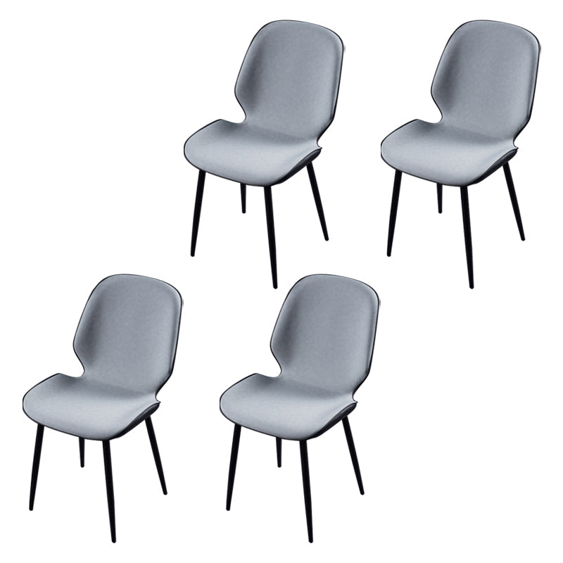 Scandinavian Conference Room Side Chair Matte Upholstered Finish Parsons Dining Chairs Light Gray 4 Piece Set Black Clearhalo ' kitchen&dining_furn' 'Dining Chairs' 'Dining Tables & Seating' 'dining_chair' 'furn' 'furn_dining_chair' 'Furniture' 'furniture_dining_chair' 'Kitchen & Dining Furniture' 'kitchen' 3956200